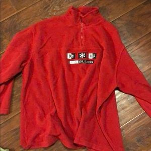 Red pullover sweater